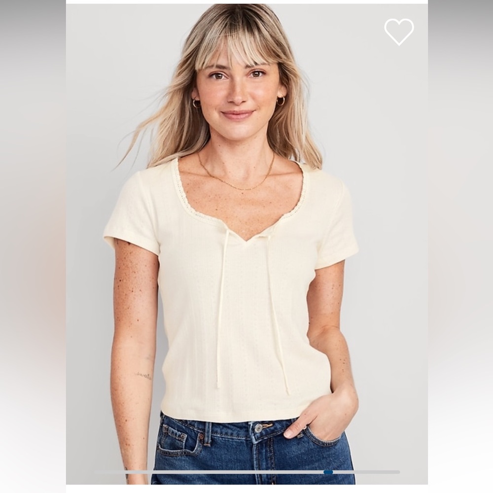 Old Navy Pointelle-Knit Top